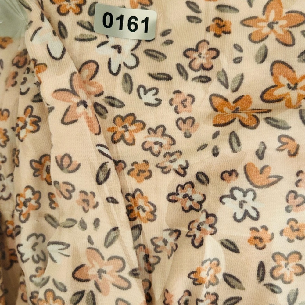 Petit Lem Soft Peachy Pink Hued Floral Print Long Sleeve Pajama Set - Picture 9 of 9